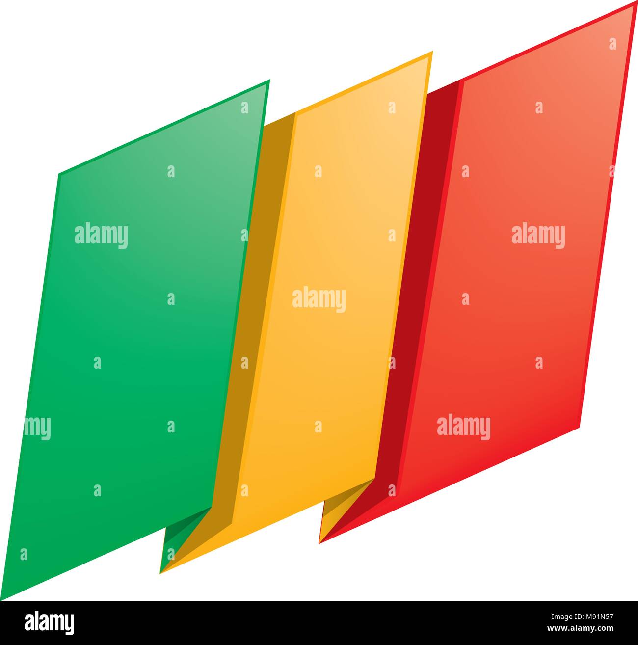 Mali Flagge. Vektor Stock Vektor