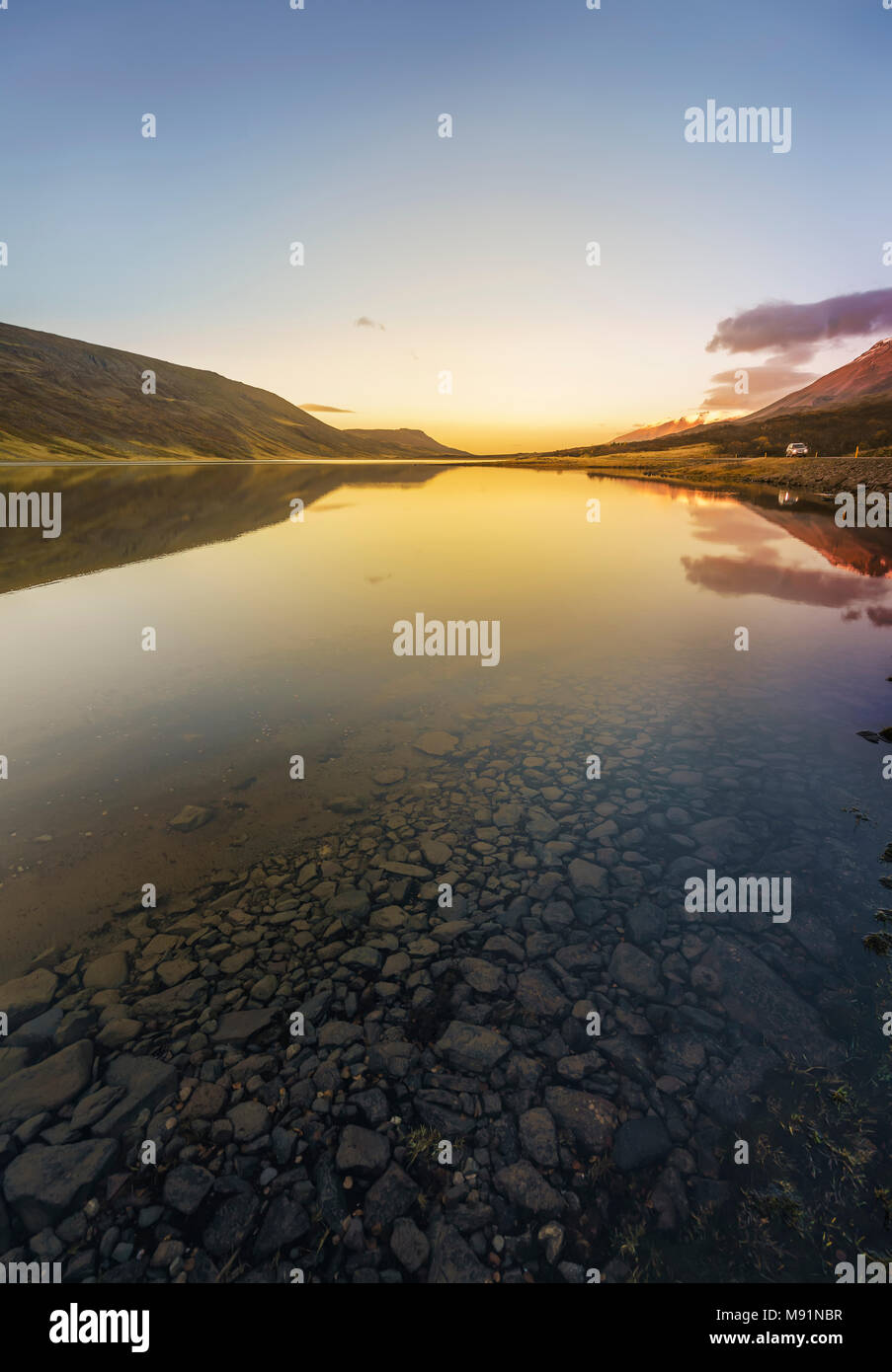 Landschaft, Ost-Island Stockfoto