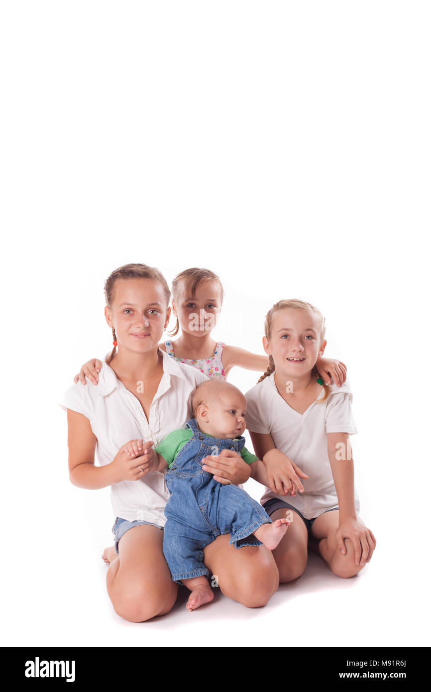 Porträt von drei Schwestern Stockfoto