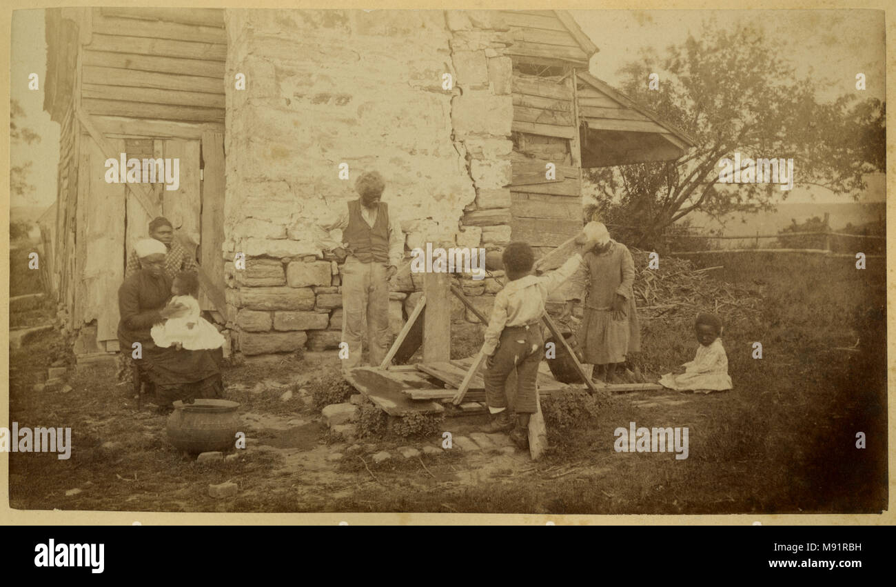 Slave Viertel, Falmouth, Virginia Stockfoto