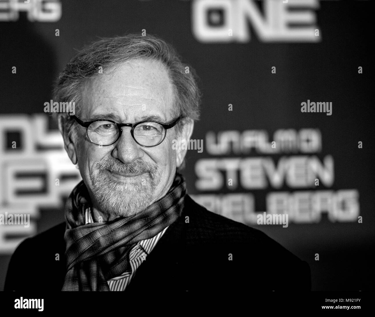 Italien, Rom, 21. März 2018: Fotoshooting des Films 'Ready Player One' dargestellt, Academy award Direktor Steven Spielberg Foto © Fabio Mazzarella/Sintesi/Alamy leben Nachrichten Stockfoto
