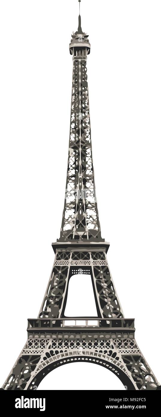 Eiffelturm eps Vektor Stock Vektor
