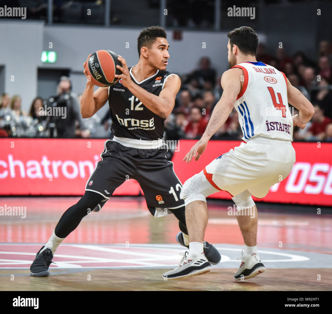 Deutschland, Bamberg, Brose Arena - 15. März 2018 - Basketball, Euroleague - Brose Bamberg gegen Anadolu Efes Istanbul Stockfoto