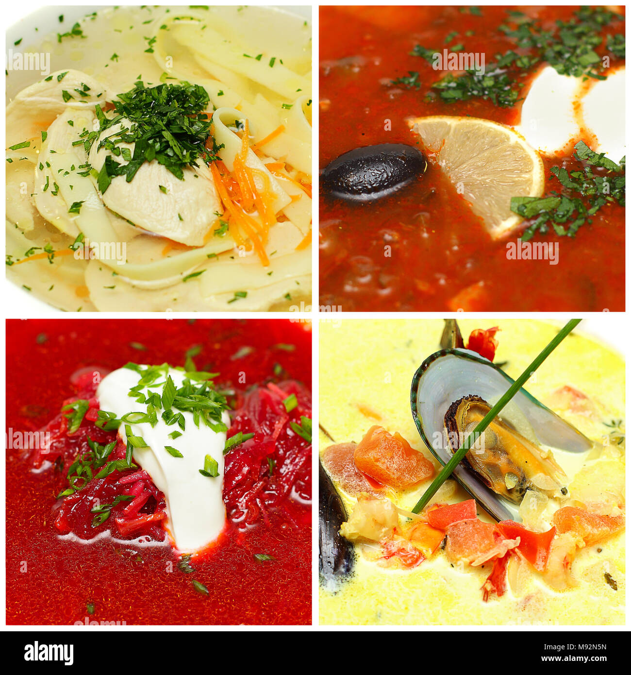 Suppe - gourmet Essen, traditionelle europäische Küche Stockfoto