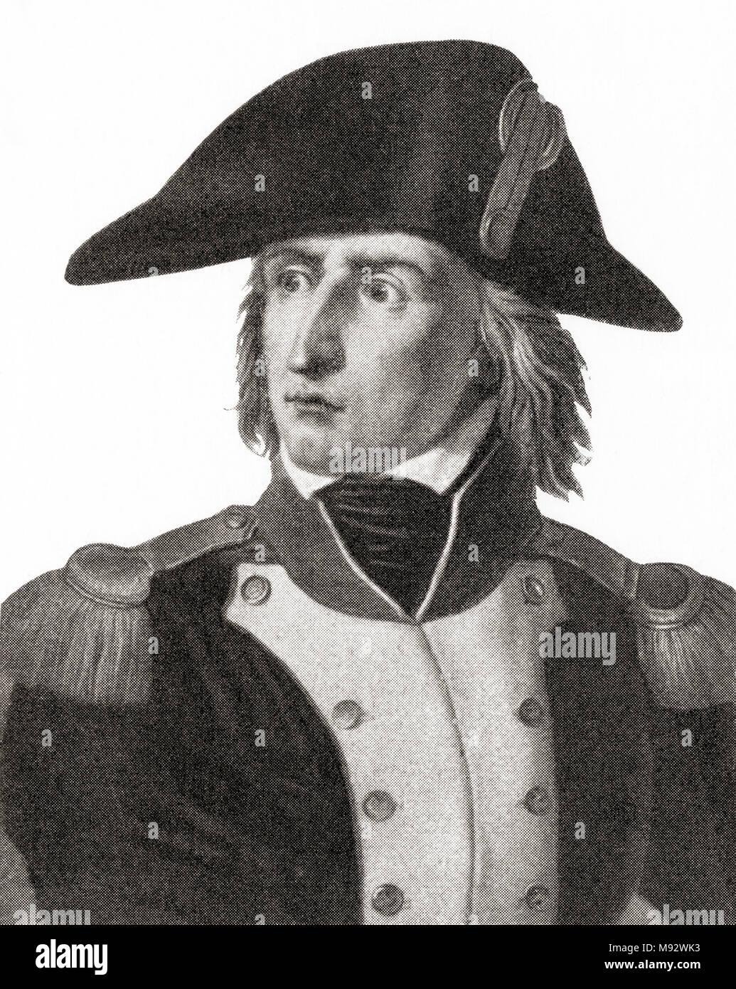 Charles Pierre François Augereau, 1. Duc de Castiglione, 1757 - 1816. Soldat, General und Marschall von Frankreich. Von Hutchinson's Geschichte der Nationen, veröffentlicht 1915 Stockfoto