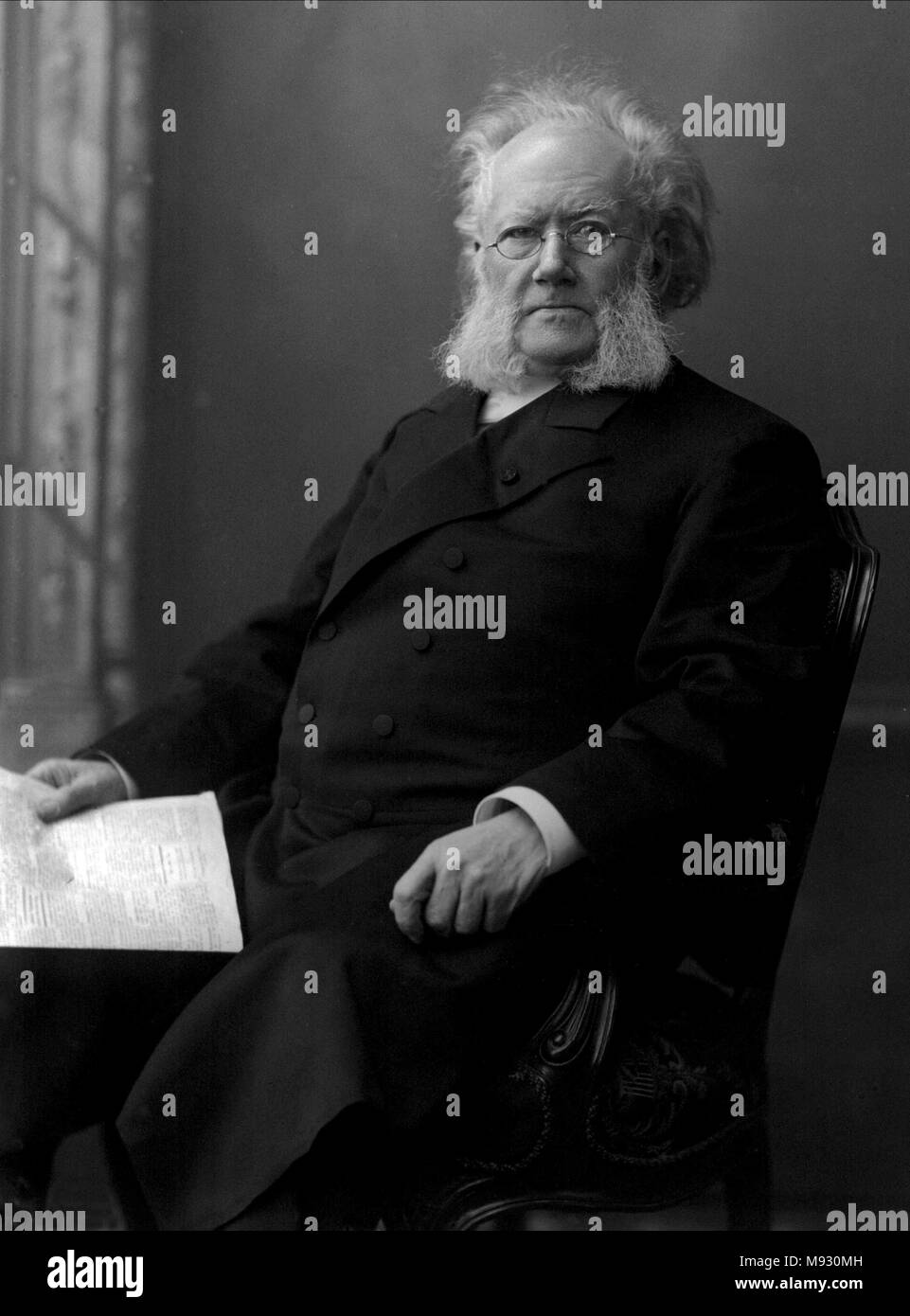 Henrik Ibsen, Henrik Johan Ibsen (1828 - 1906), norwegischer Dramatiker und Dichter. Stockfoto