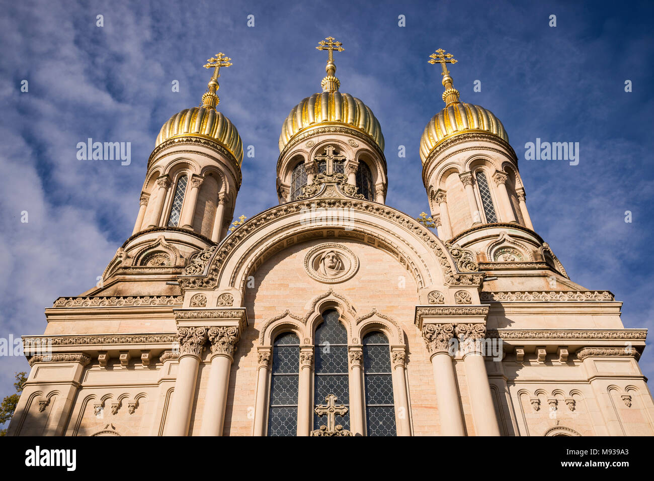 Russisch-Orthodoxe Kirche, Wiesbaden, Hessen, Deutschland Stockfoto