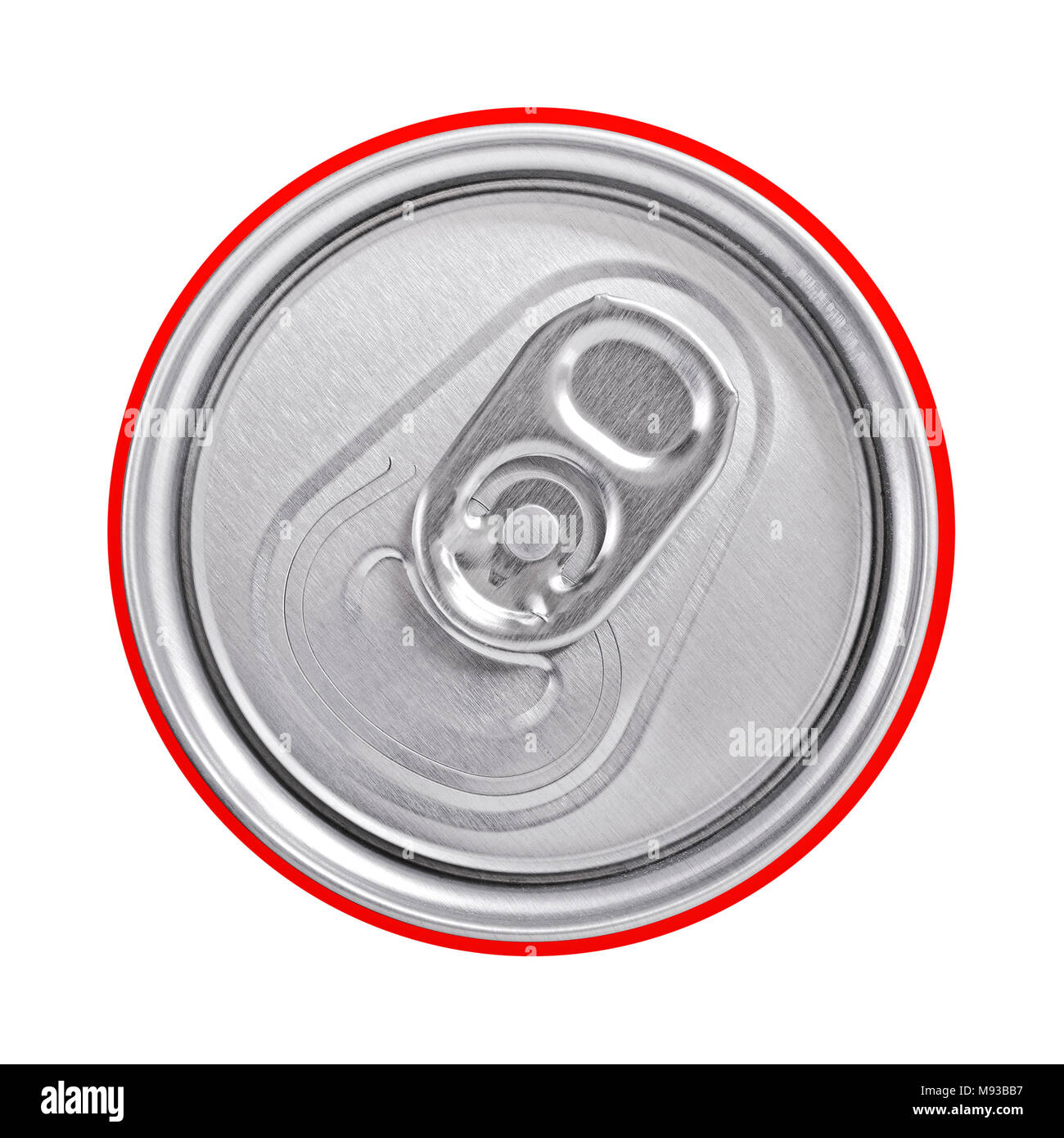 Oben auf einem Getränke können mit einem Ring ziehen, in der Nähe auf. Stockfoto