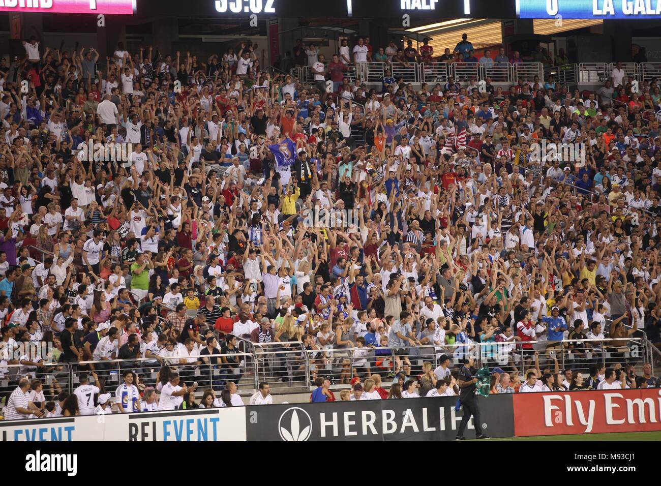 Real Madrid Gana 3-0 al L.A. Galaxi de la MLS. durante las acciones de pretemporada y del 2013 Guinness internationalen Champions Cup en el estadio d Stockfoto