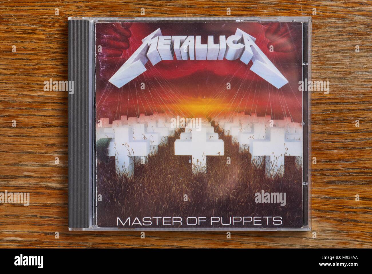Metallica Master Of Puppets CD Stockfoto