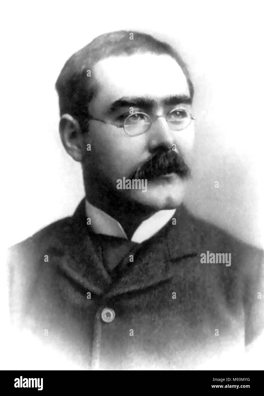 RUDYARD Kipling (1865-1936) englischer Schriftsteller und Journalist 1895 Stockfoto