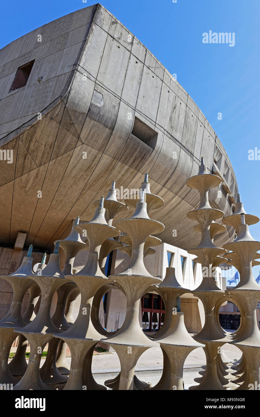 LYON, Frankreich, 22. März 2018: Auditorium Maurice-Ravel in La Part-Dieu. Der Bezirk ist im Central Business District von Lyon und die zweitgrößte Stockfoto