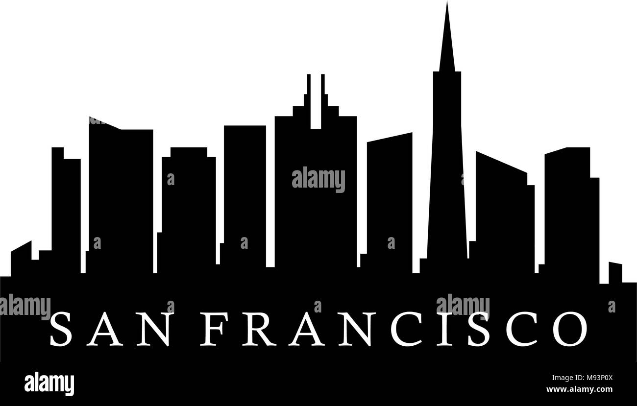 Skyline von San francisco Stock Vektor