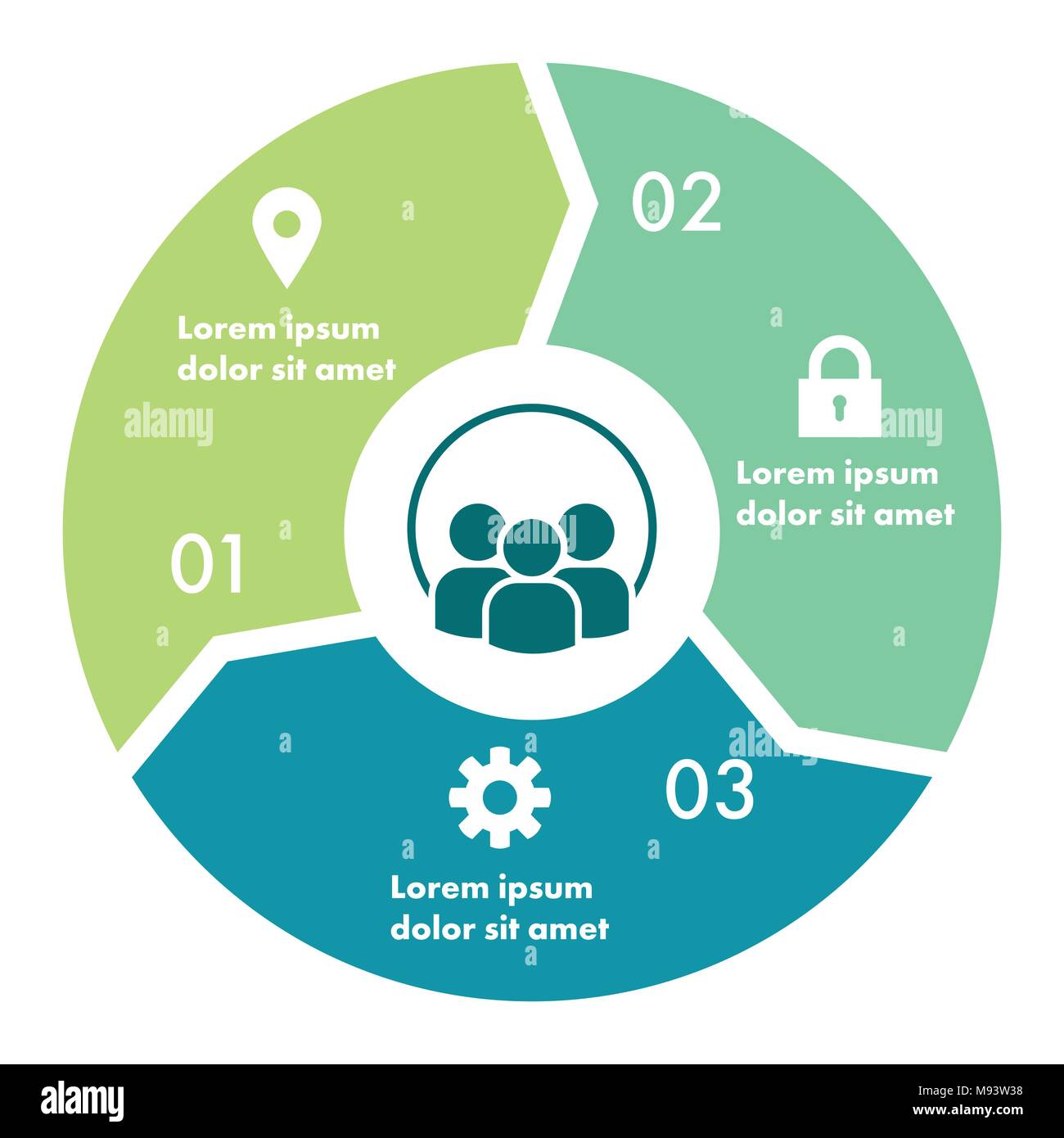 Kreis Infografik Stock Vektor