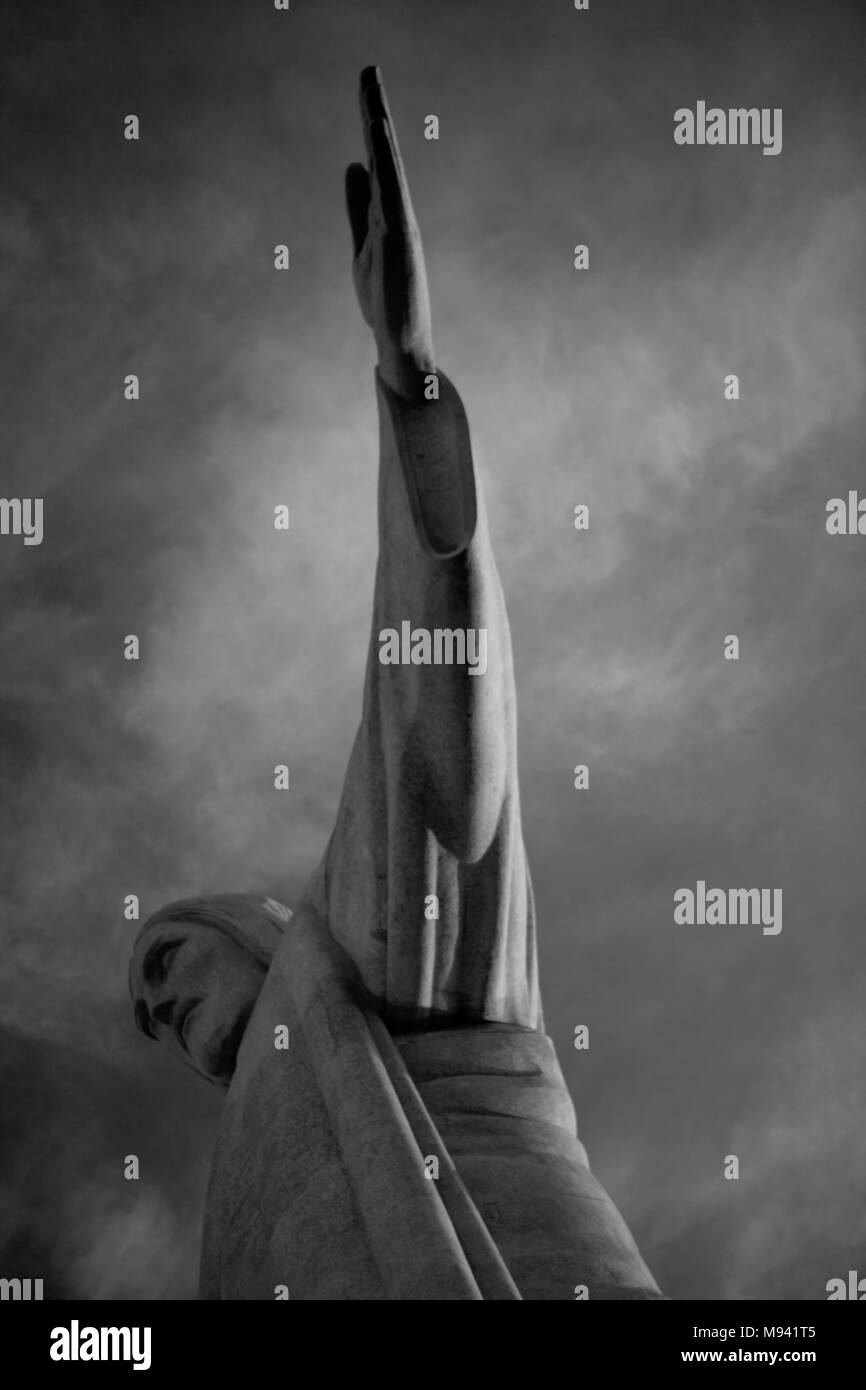 Statue von Christus dem Erlöser, Corcovado, Rio De Janeiro, Brasilien, Südamerika Stockfoto