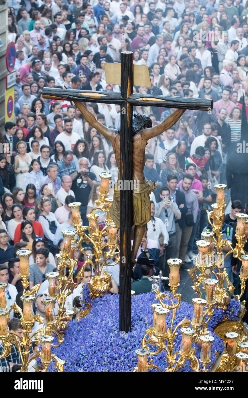 Semana Santa in Sevilla, Andalusien Stockfoto