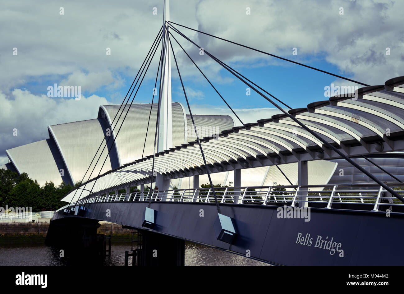 Glocken Brücke in Glasgow. Stockfoto
