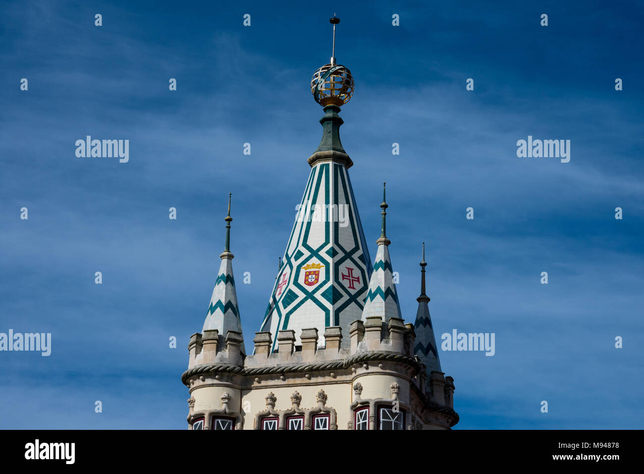 Turm von Sintra Rathaus barocke Gebäude (Sintra Gemeinde) Stockfoto