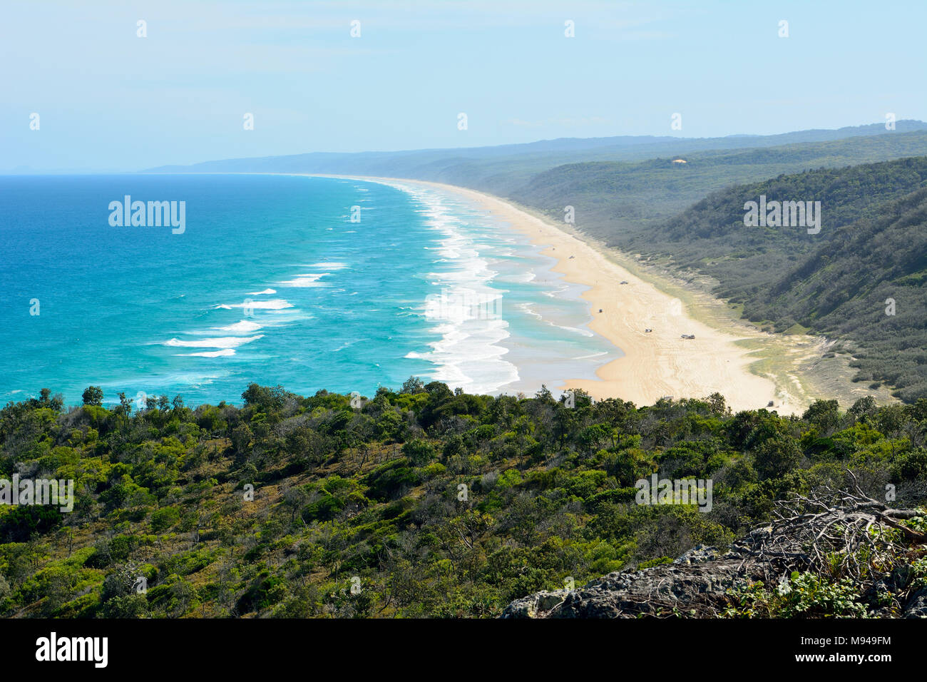 40-Mile Beach in der Great Sandy National Park in Queensland, Australien. Stockfoto