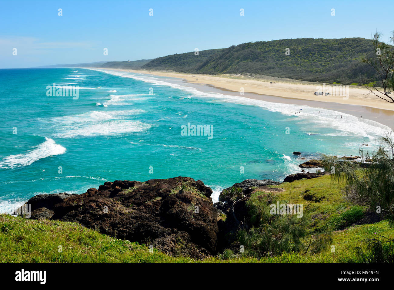 40-Mile Beach in der Great Sandy National Park in Queensland, Australien. Stockfoto