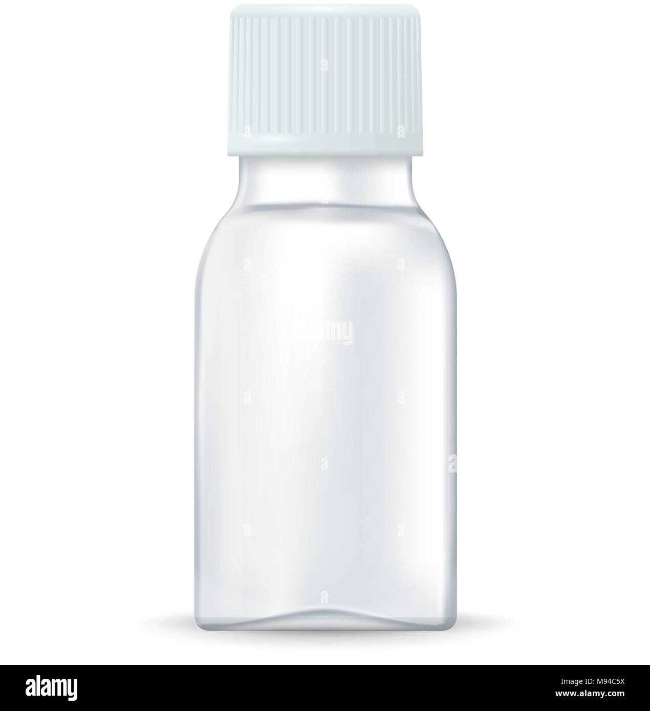 Weiße medizinische Flasche Stock Vektor