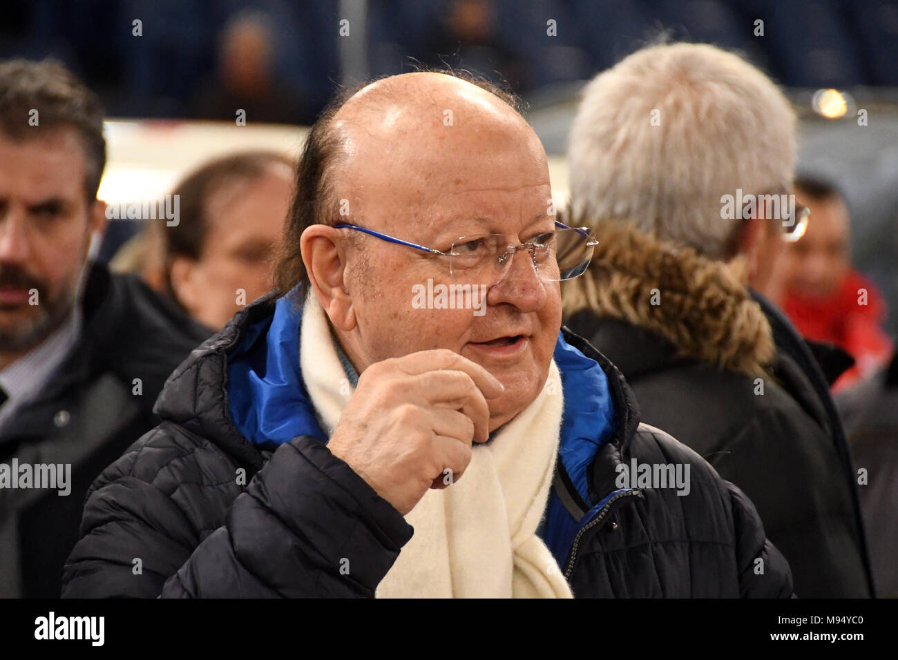 Rom, Italien, 21. März 2018 Stadio Olimpico - mundial matchL, ITALIEN REST DER WELT, Massimo Boldi Credit: Giuseppe Andidero/Alamy leben Nachrichten Stockfoto