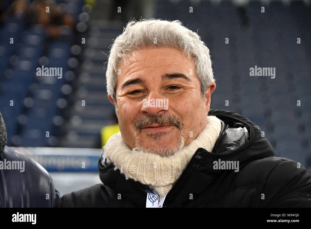 Rom, Italien, 21. März 2018 Stadio Olimpico - mundial matchL, ITALIEN REST DER WELT, Pino Insegno Credit: Giuseppe Andidero/Alamy leben Nachrichten Stockfoto