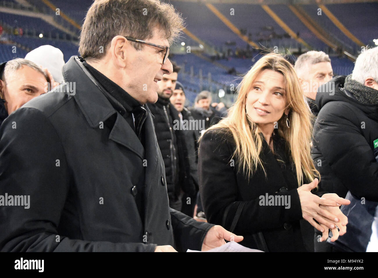 Rom, Italien, 21. März 2018 Stadio Olimpico - mundial matchL, ITALIEN REST DER WELT, Fernando Orsi und Margherita Grambassi Credit: Giuseppe Andidero/Alamy leben Nachrichten Stockfoto