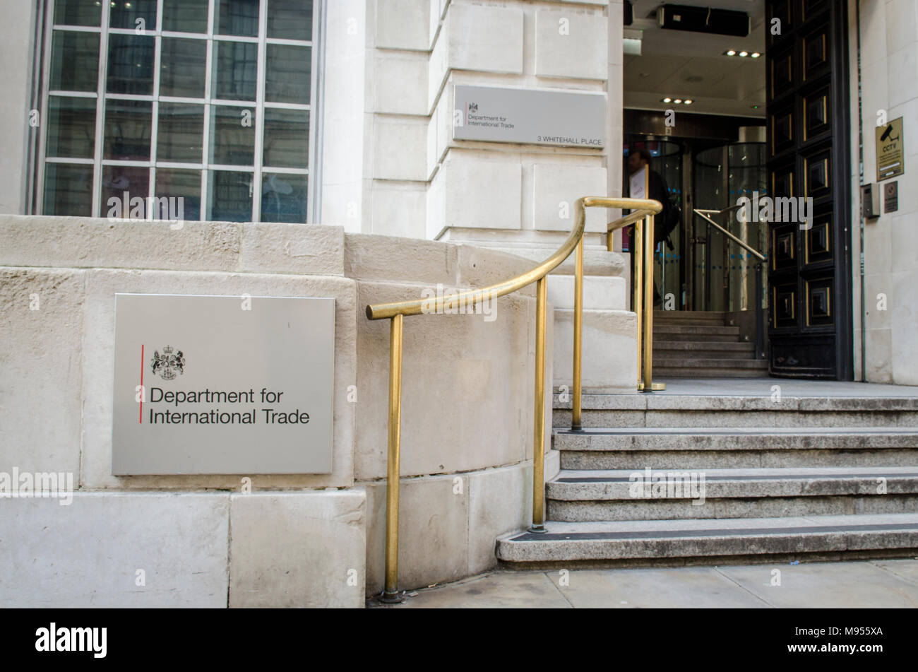 Abteilung für Internationalen Handel der britischen Regierung in Westminster, London Stockfoto