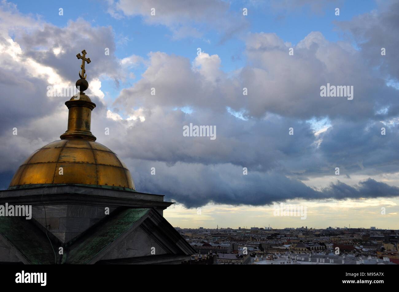 Blick über Sankt Petersburg von St. Isaacs Kathedrale oberservation Deck, Russland Stockfoto