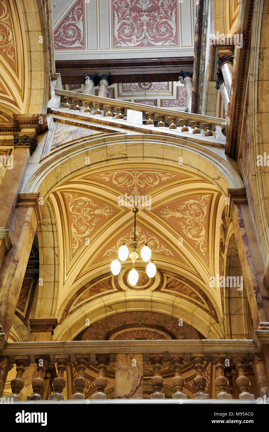 Glasgow City Chambers Marmortreppe Eingang Stockfoto
