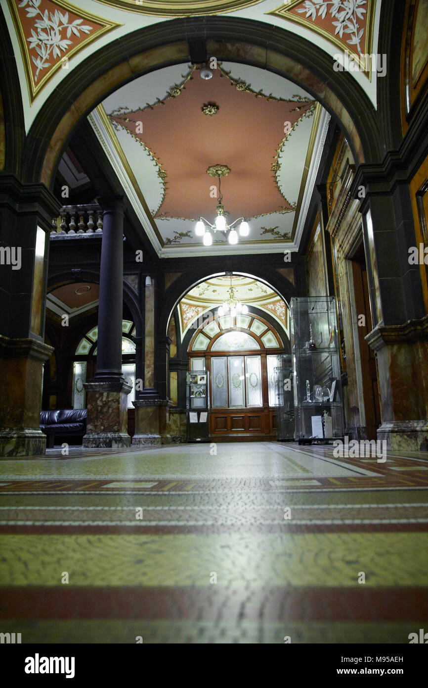 Glasgow City Chambers Marmortreppe Eingang Stockfoto