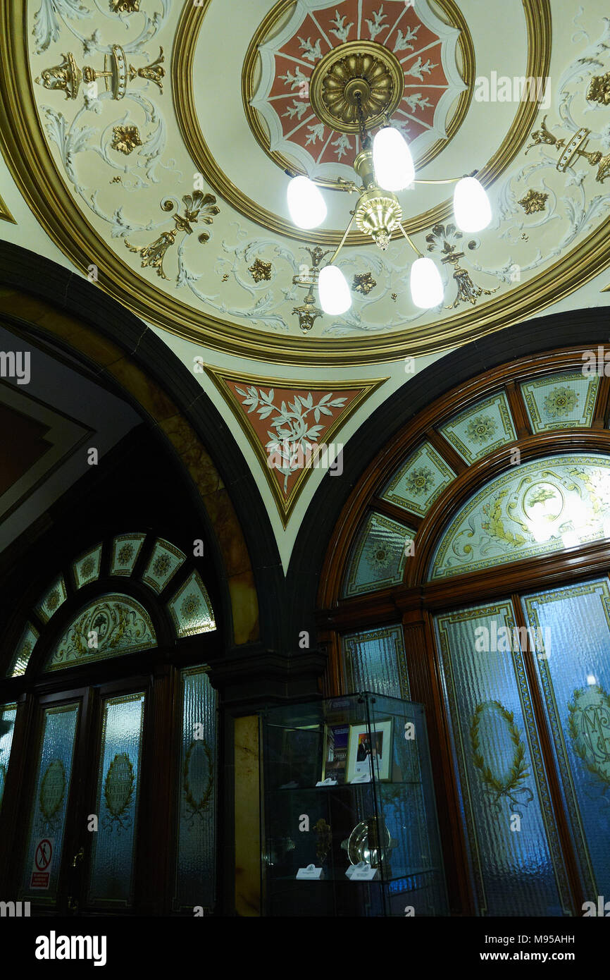 Glasgow City Chambers Marmortreppe Eingang Stockfoto
