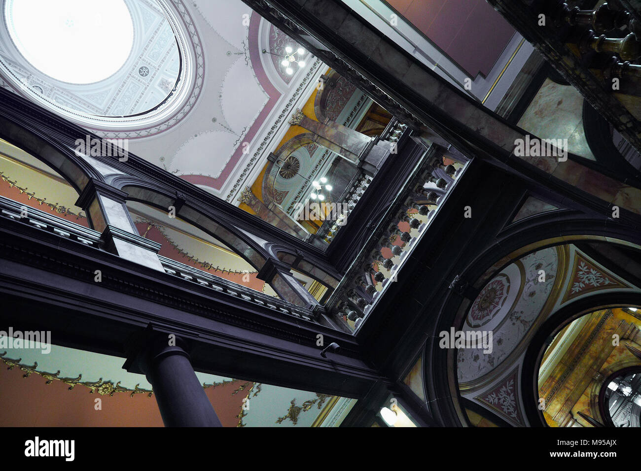 Glasgow City Chambers Marmortreppe Eingang Stockfoto