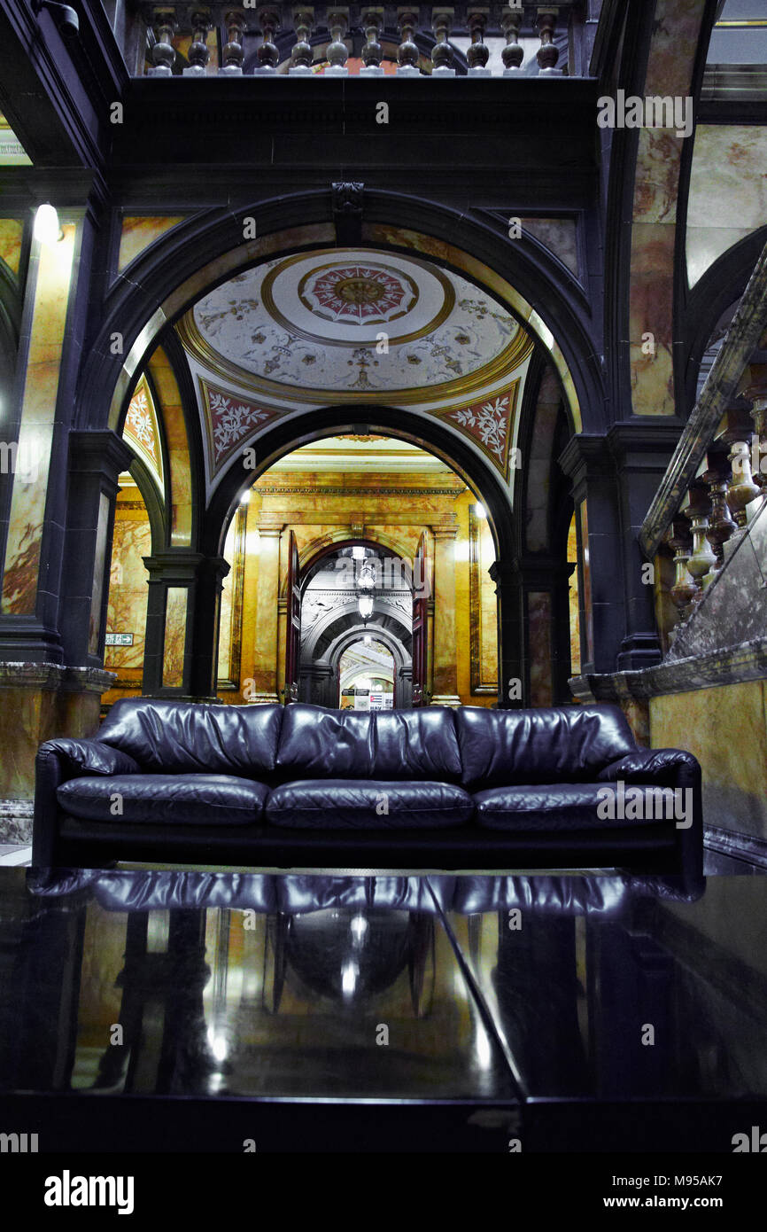 Glasgow City Chambers Marmortreppe Eingang Stockfoto