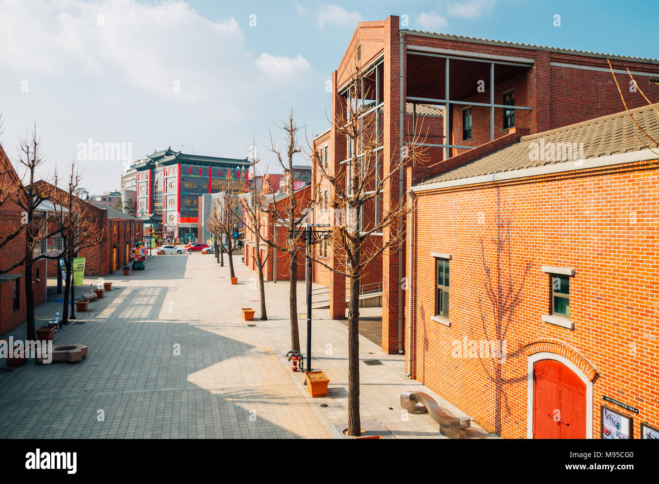 Incheon, Südkorea - 14. März 2016: offene Incheon Hafen Straße Stockfoto