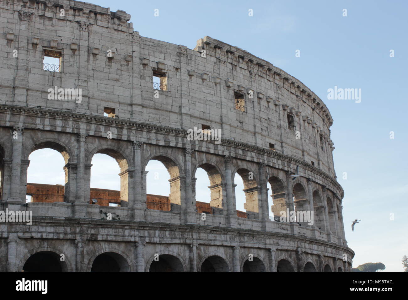 Römische Kolosseum, Latium, Rom, Italien, 2016. UNESCO Welterbe. Stockfoto