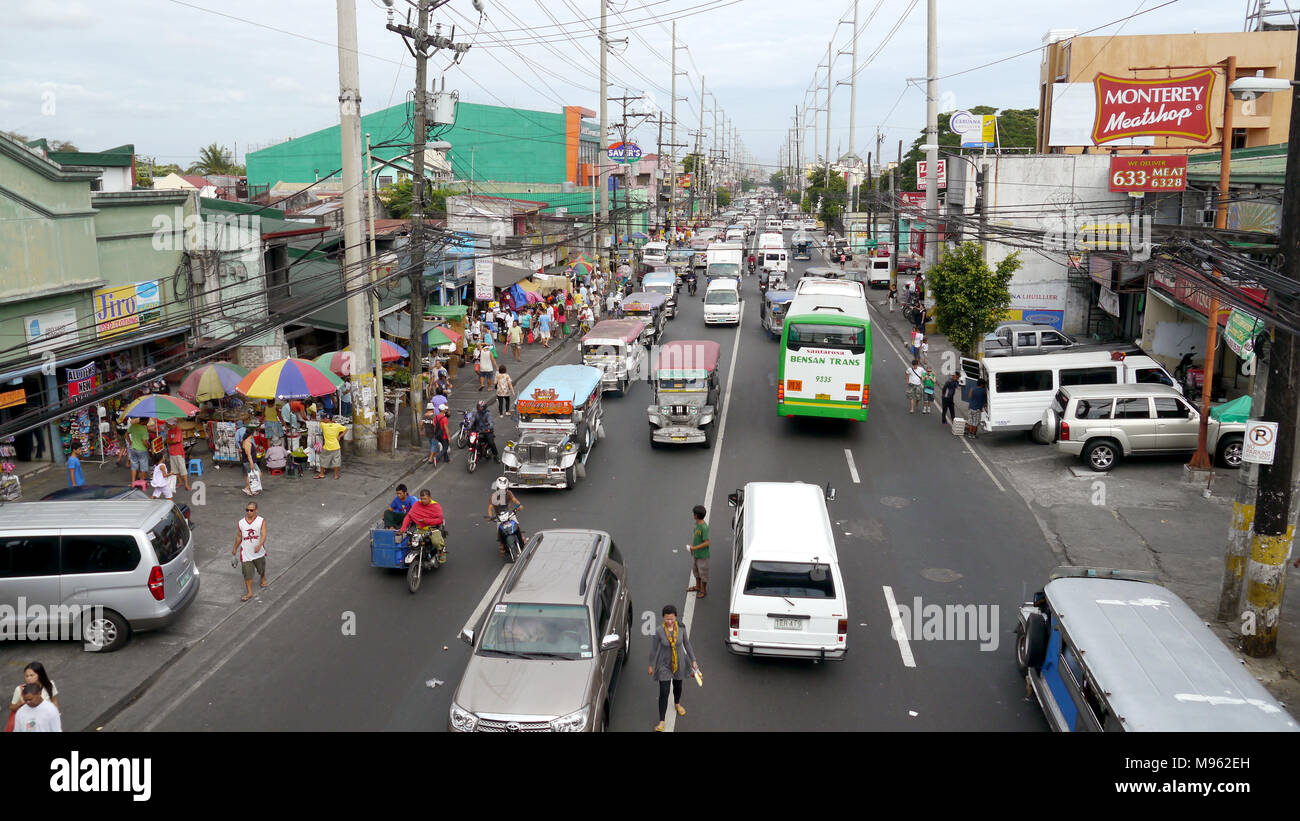 Verkehr in Manila, Philippinen Stockfoto