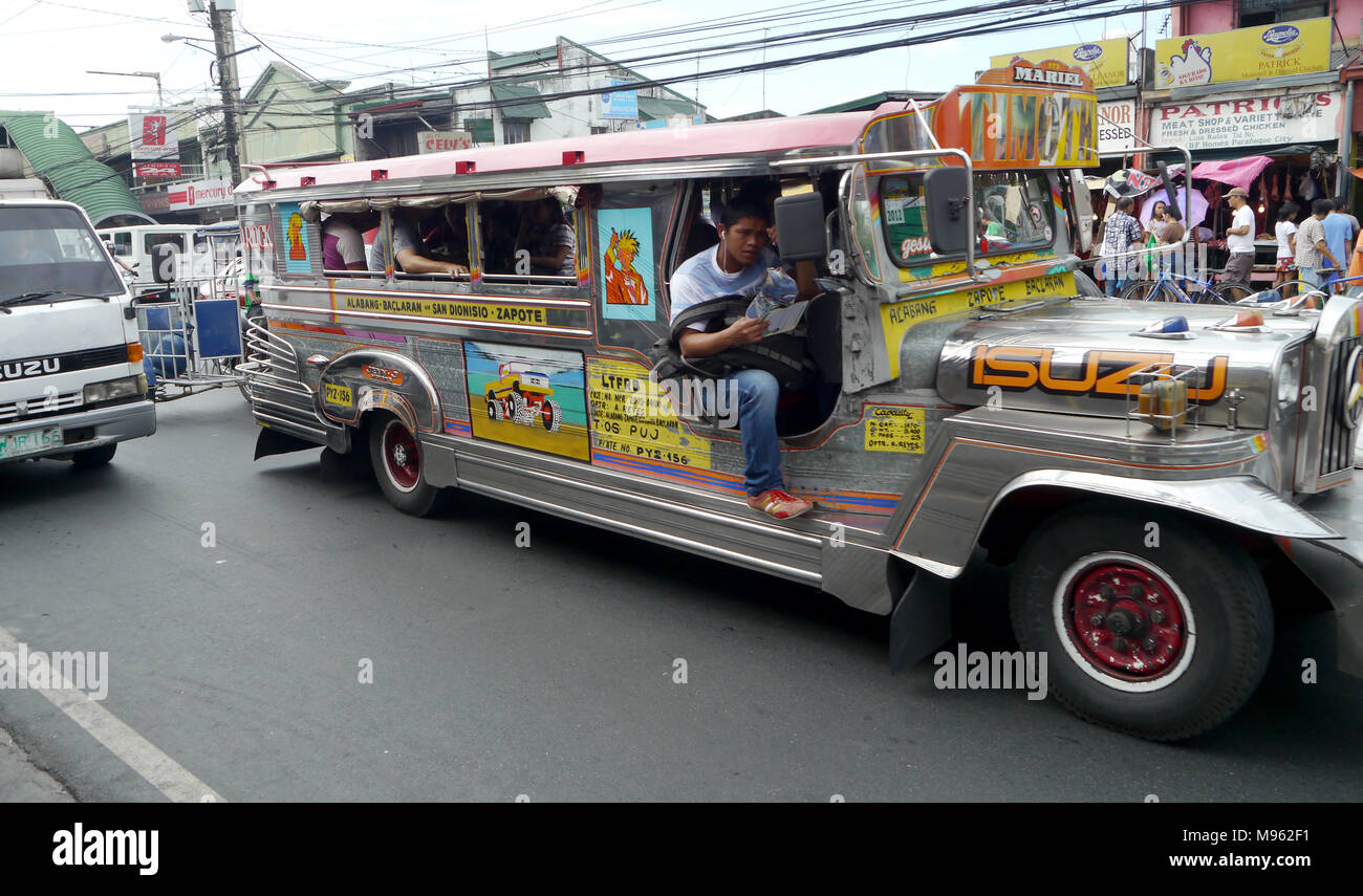 Verkehr in Manila, Philippinen Stockfoto