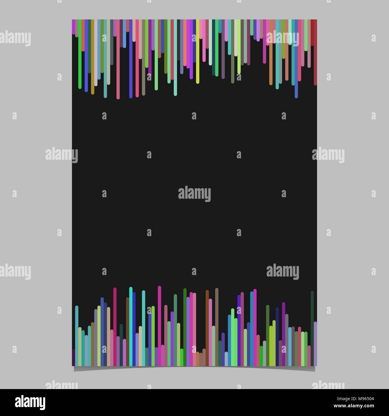 Seite Vorlage aus vertikalen Streifen - leeren Vektor Plakat Hintergrund design Stock Vektor