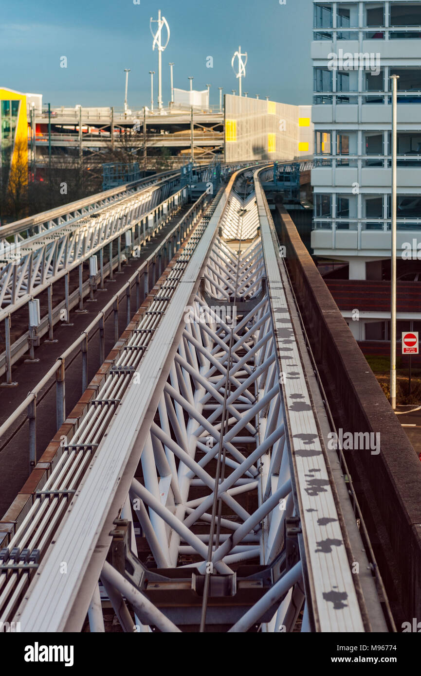 Der Flughafen Birmingham Air-Rail Link Anschluss, Birmingham, West Midlands, Großbritannien mit kopieren. Stockfoto