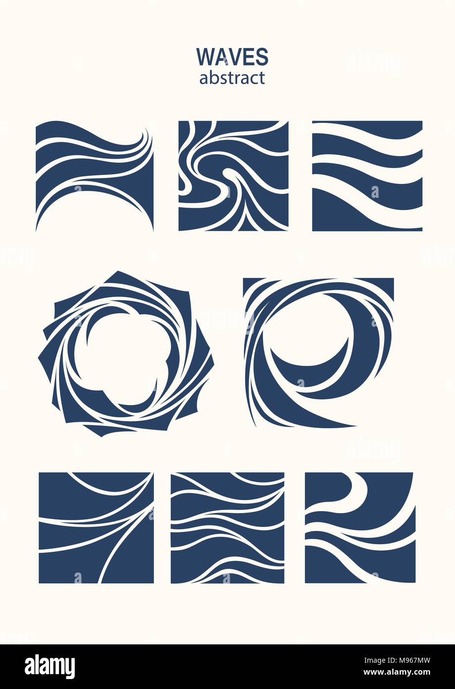 Einstellen der Welle Logo Design. Kosmetik Surf Sport Logo Konzept. Platz aqua Symbol Stock Vektor