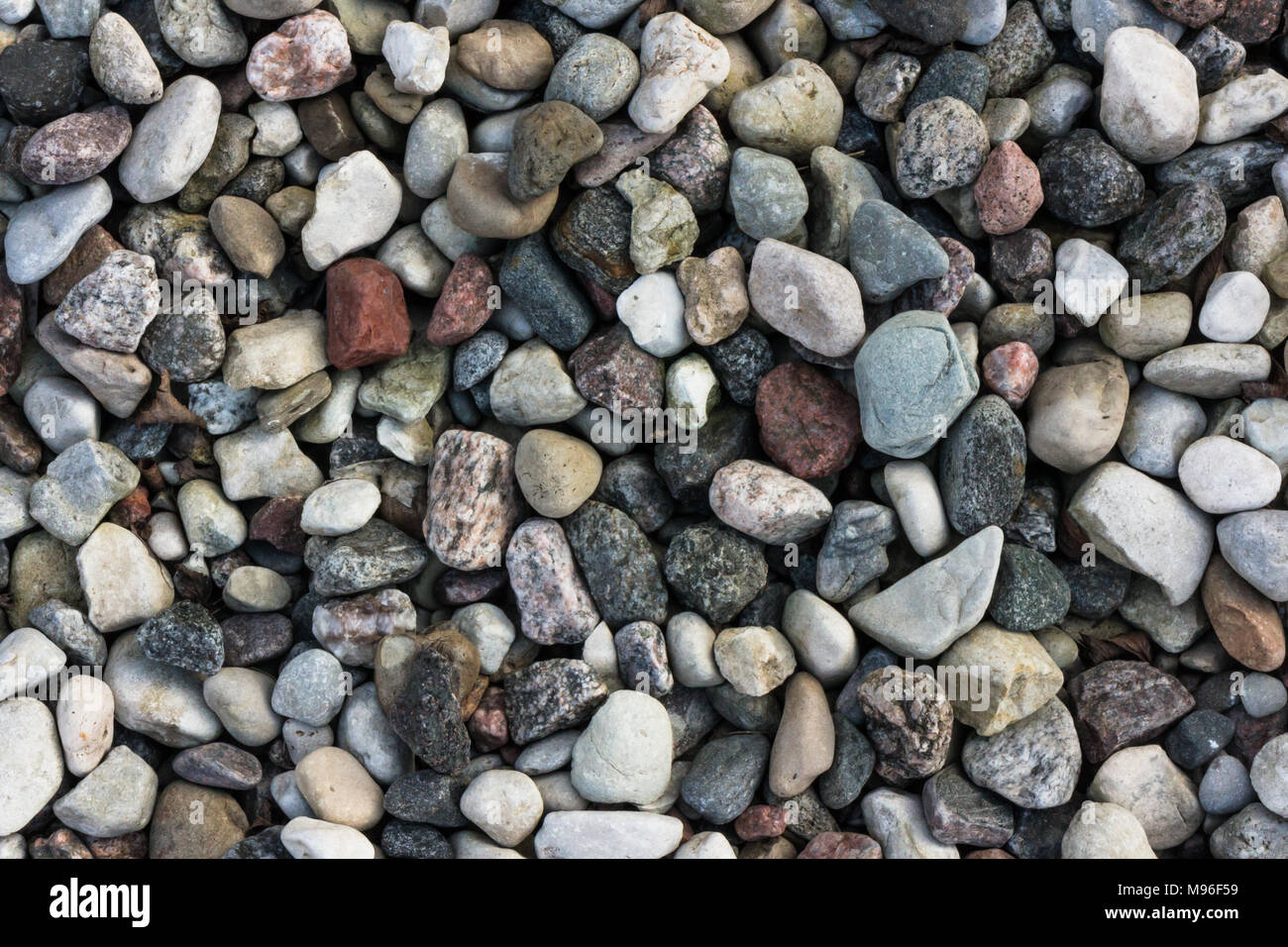Glatten runden farbiges Wasser Steine Stockfoto