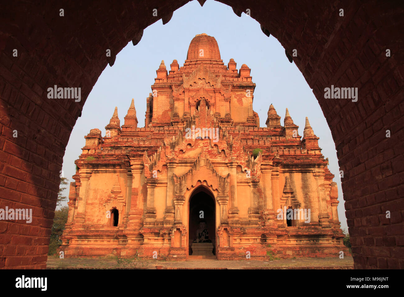 Myanmar, Birma, Bagan, Norden Guni Tempel, Stockfoto