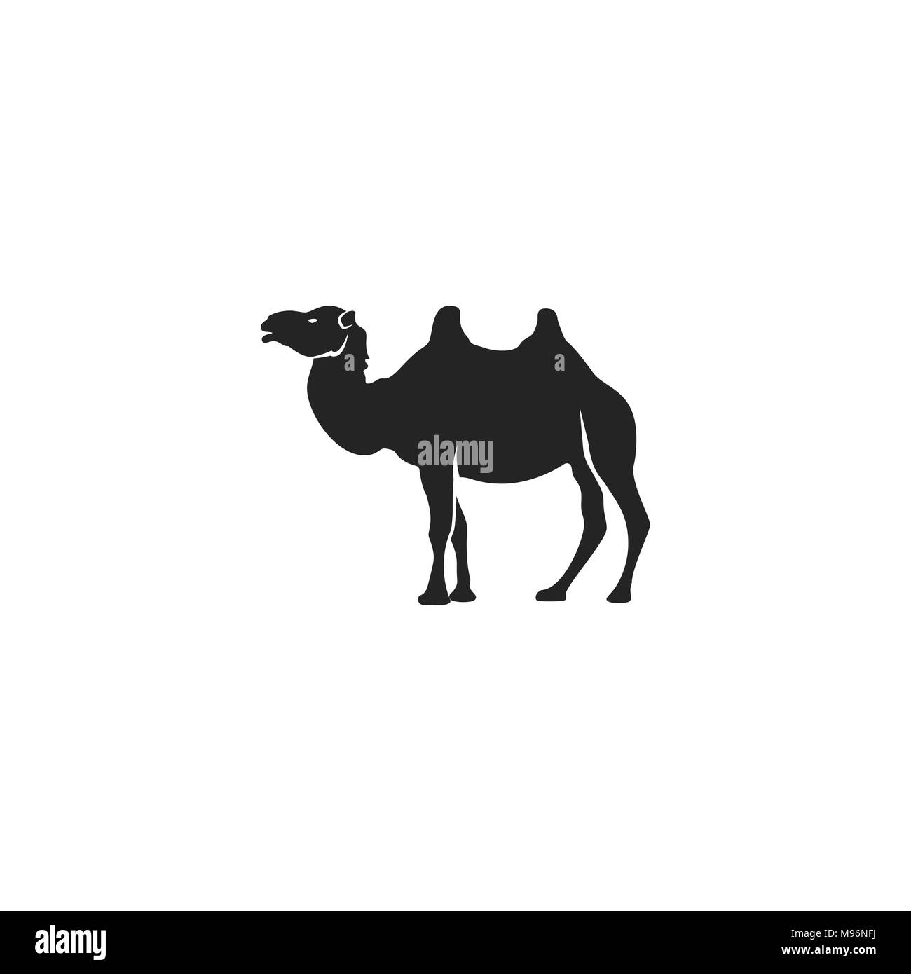 Kamel Layout Kamel Symbol Silhouette Design. Wildes Tier und Element Symbol auf ...