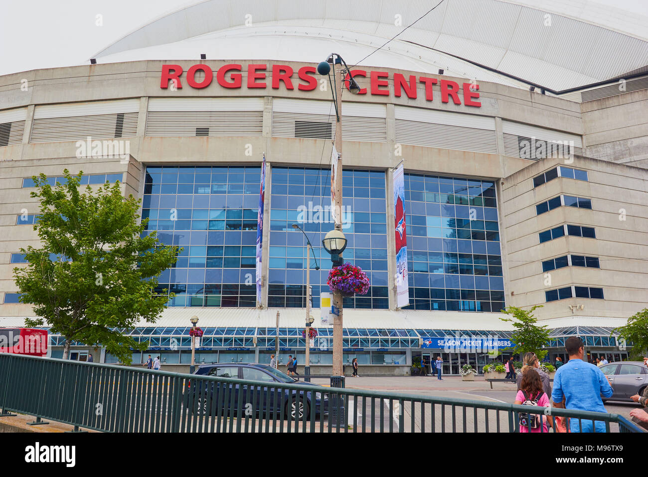 Das Rogers Centre (1989), Toronto, Ontario, Kanada. Sport- und Veranstaltungszentrum und das Zuhause von Baseball Team die Toronto Blue Jays. Stockfoto