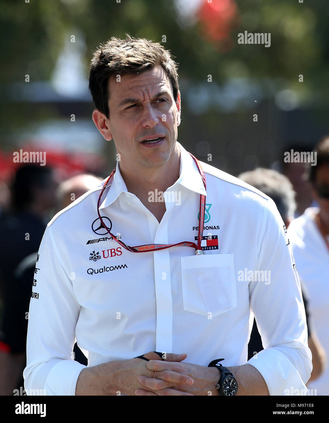 Melbourne, Australien. 22. März, 2018. Formel 1 2018 Rolex Grand Prix von Australien, 22. - 25.03.2018 im Bild Toto Wolff (Mercedes) Foto: Cronos/Hasan Bratic Credit: Cronos/Alamy leben Nachrichten Stockfoto