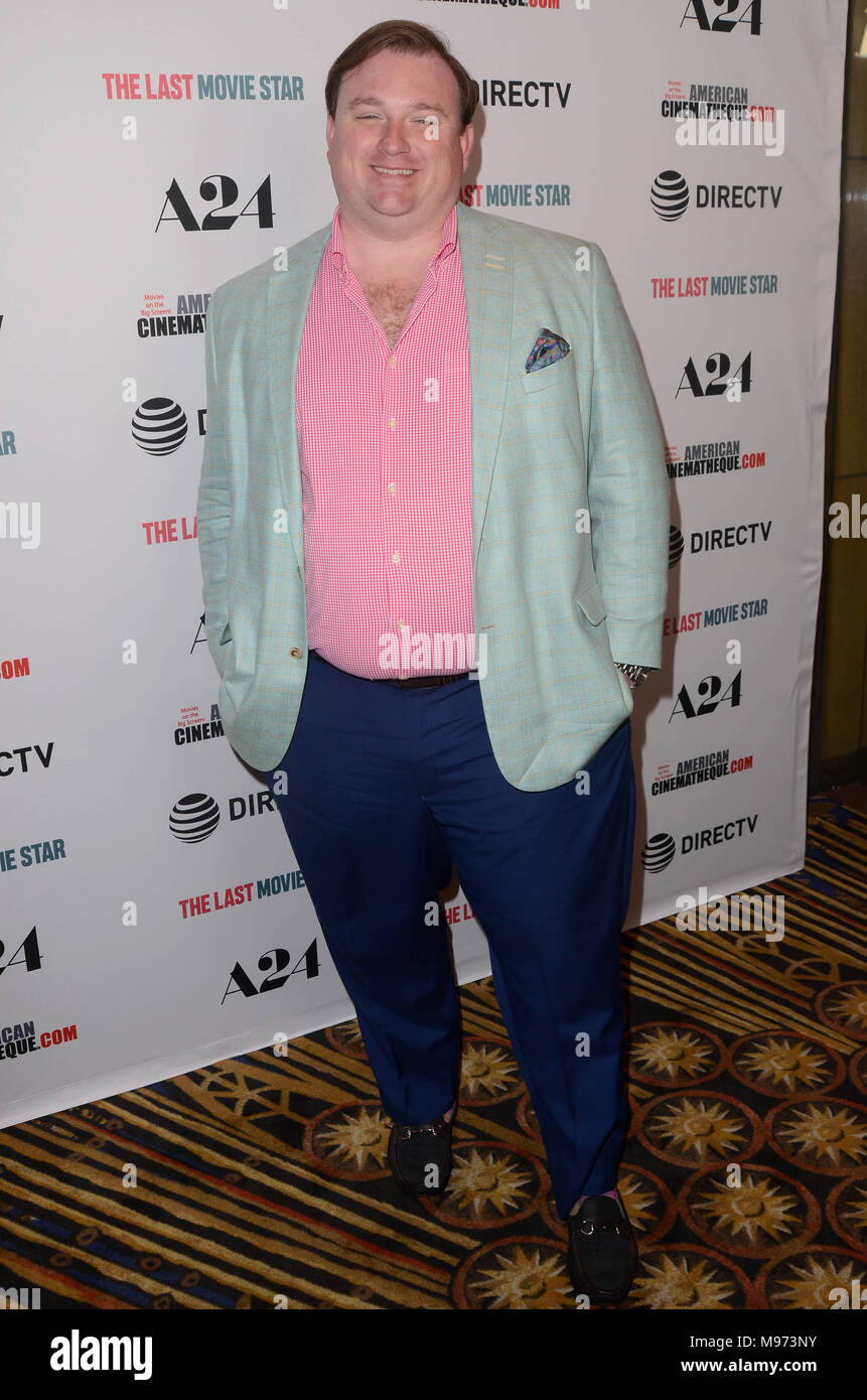 Hollywood, Ca. 22 Mär, 2018. Brett Thomason Im letzten Film Star Premiere auf der Egyptian Theatre in Hollywood, Kalifornien. März 22, 2018. Quelle: David Edwards/Medien Punch/Alamy leben Nachrichten Stockfoto