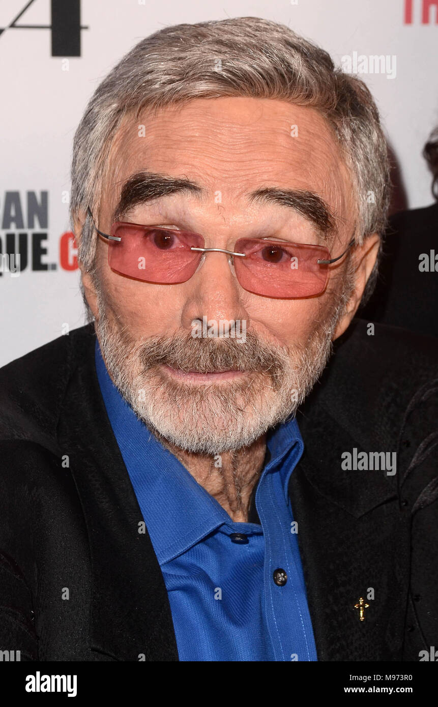 Hollywood, Ca. 22 Mär, 2018. Burt Reynolds Im letzten Film Star Premiere auf der Egyptian Theatre in Hollywood, Kalifornien. März 22, 2018. Quelle: David Edwards/Medien Punch/Alamy leben Nachrichten Stockfoto