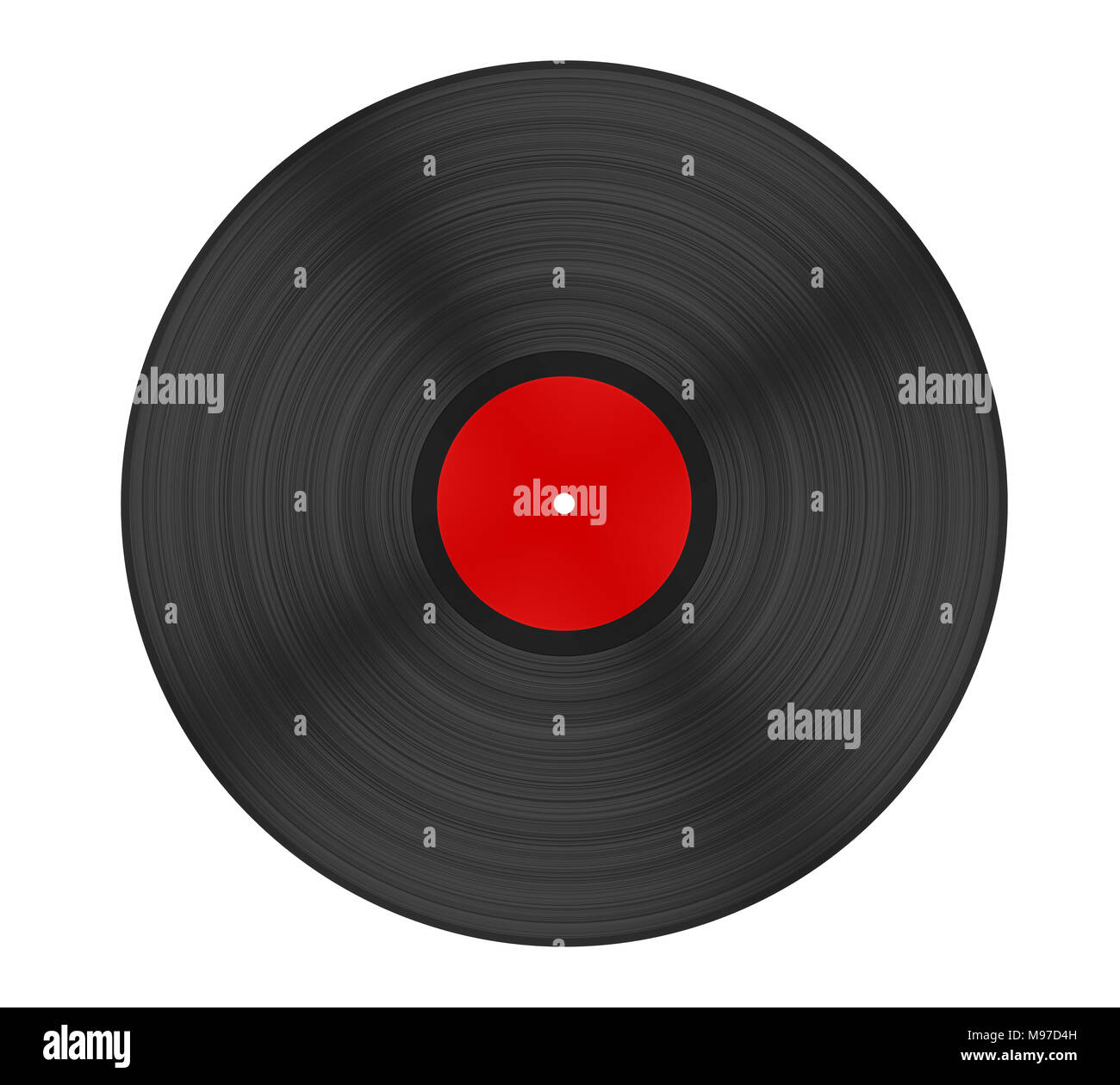 Vintage Vinyl Disc isoliert Stockfoto